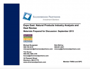 Expo East 2013: Natural Products Industry Analysis and Deal Review