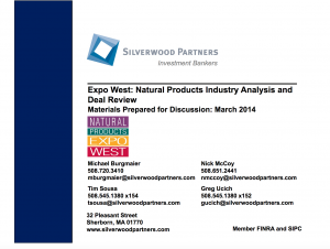 Expo West 2014: Natural Products Industry Analysis and Deal Review