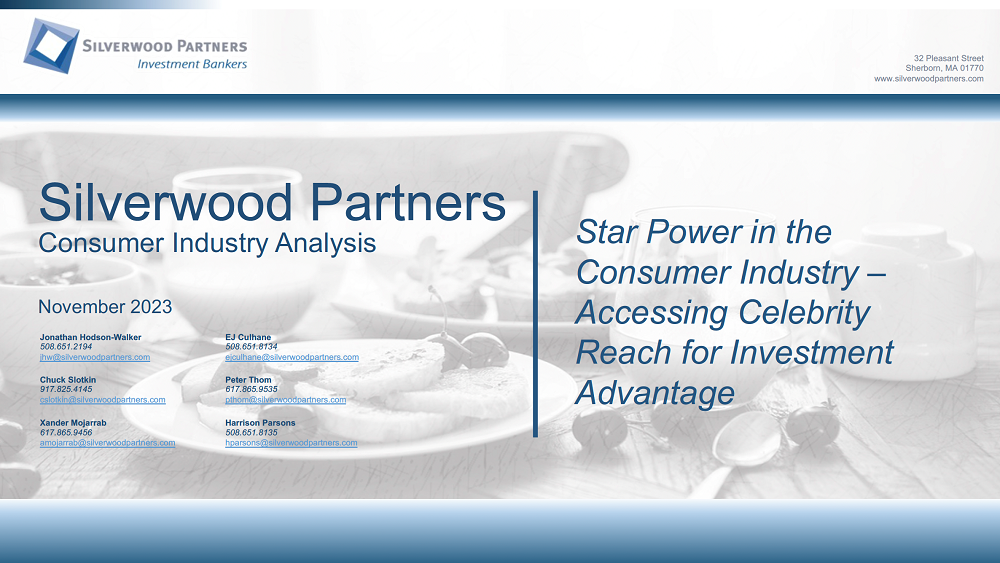 Consumer Industry Analysis- Nov 2023